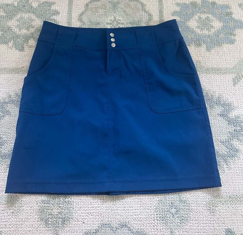 Sz 2 Jofit Women's Royal Blue Performance Golf Skort with Triple Button Front